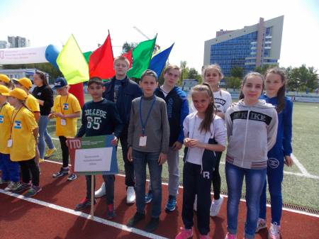 Выступление ребят сборной Нытвенского муниципального района на региональном этапе Фестиваля ГТО